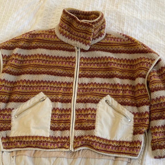 Free People Hit the Slopes Fleece Zip-Up Jacket - Picture 2 of 6